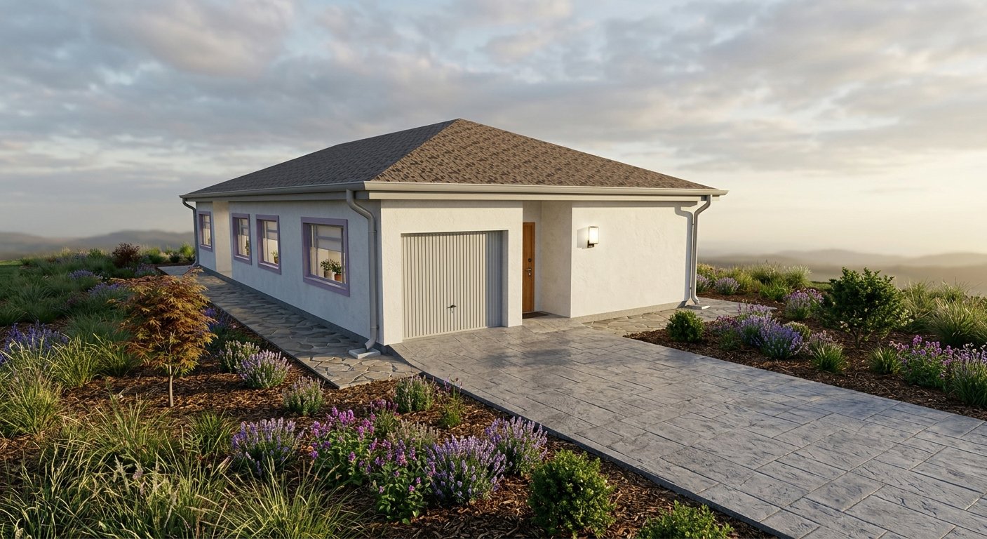 4 bed modern residential house